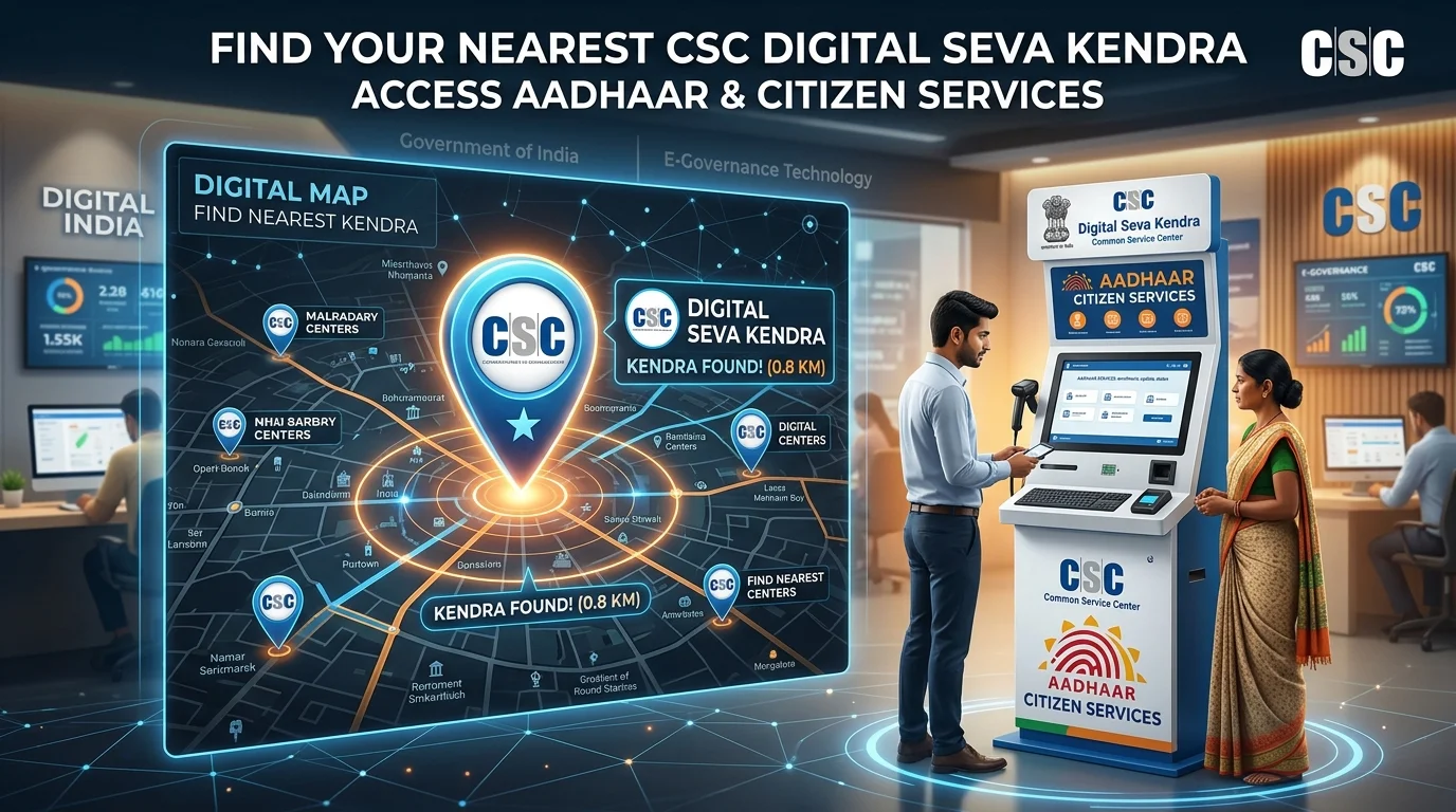 Nearest CSC Centre Locator - Find Common Service Centres Near You