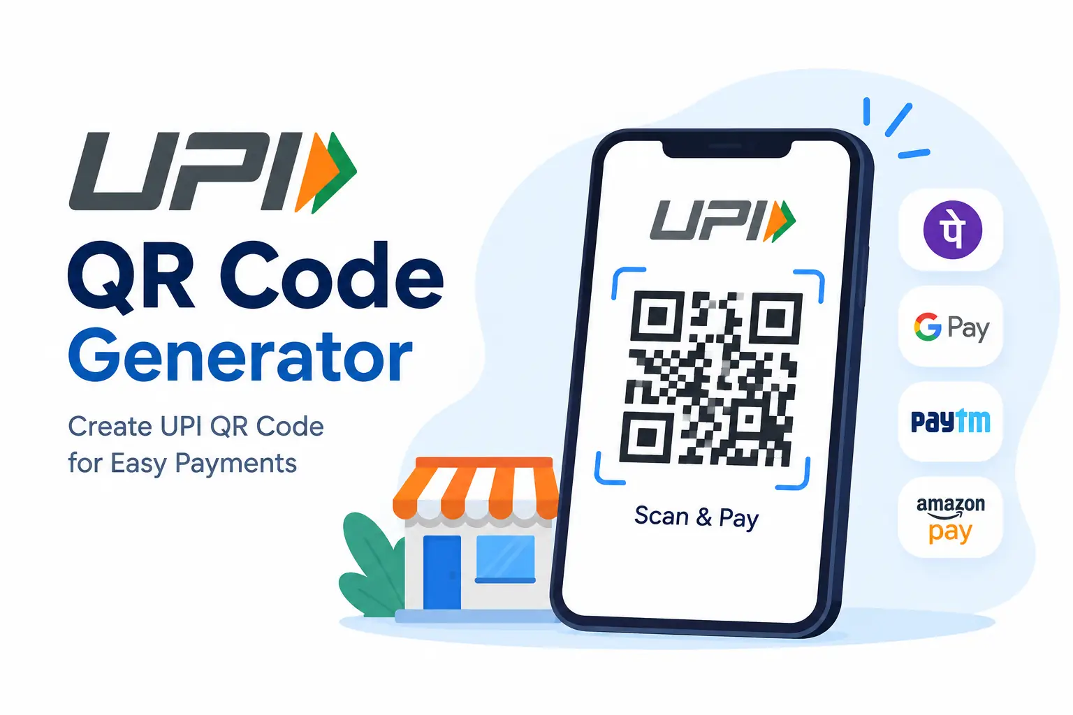 UPI QR Code Generator - Free Payment QR Code Maker for UPI ID