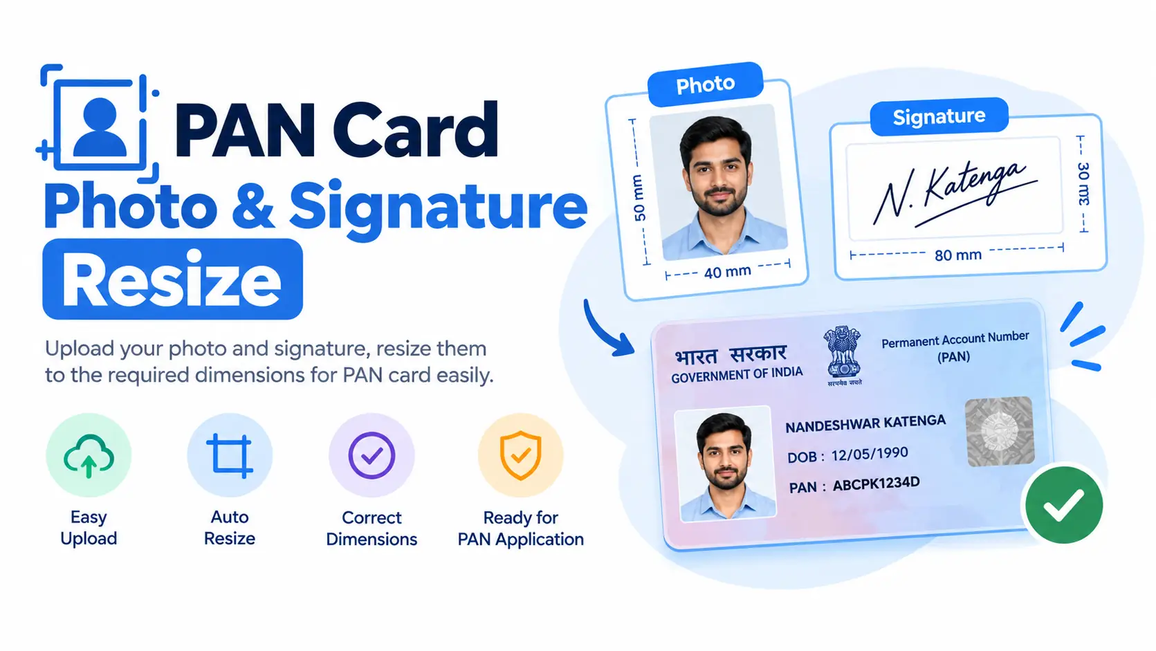 PAN Card Photo & Signature Resizer