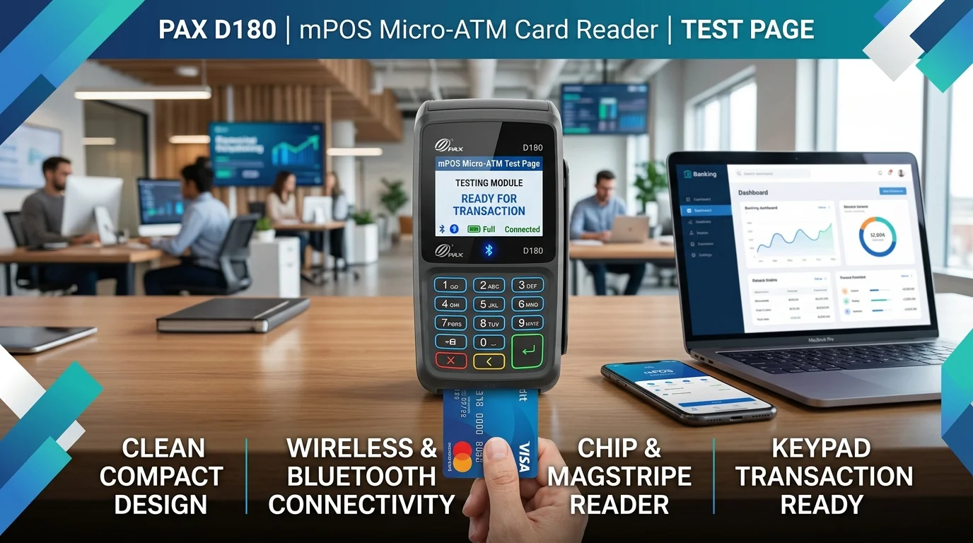 PAX D180 mPOS Device Testing Tool